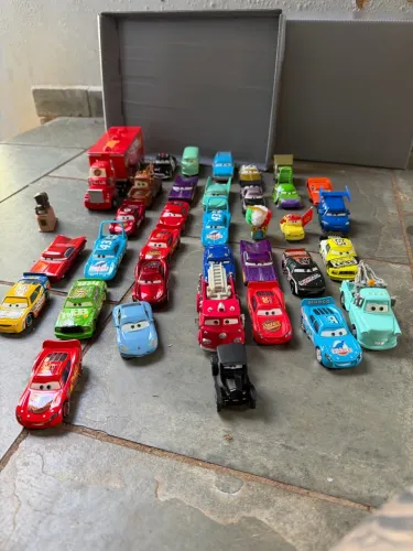 Coleção de carrinho do filme carros