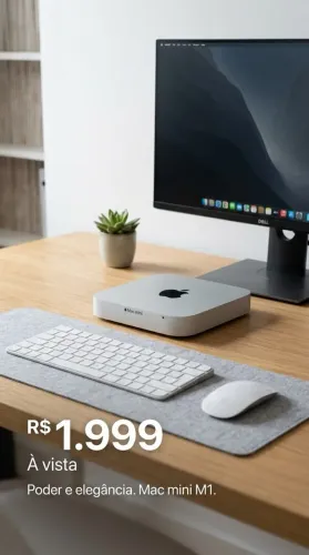 MAC MINI M1 8GB 256GB PERFEITO NA CAIXA