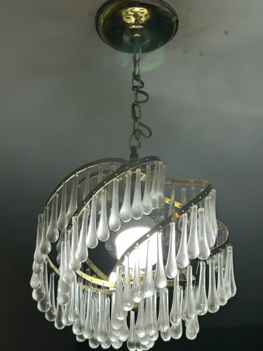 Lustre Cascata Vidro