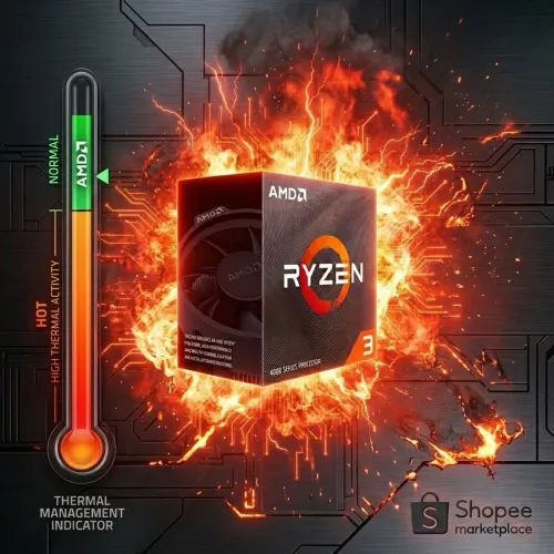 ? PROCESSADOR AMD RYZEN 3 4100 - 4 NÚCLEOS / 8 THREADS - AM4 - ATÉ 4.0GHz