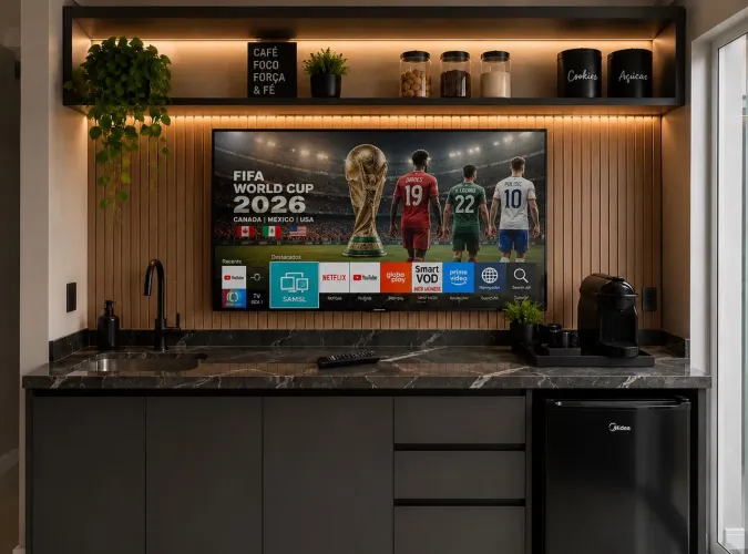 Smart TV LED Samsung 43 Polegadas, NETFLIX YOUTUBE