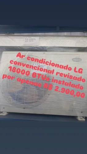 Ar condicionado usado LG 18000 instalado 
