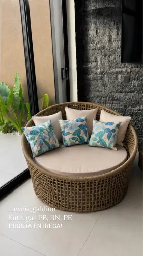 Chaise em corda náutica a pronta entrega