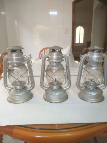 3 candeeiros (Lampião) usados