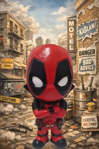DeadPool Chibi - Colecionável