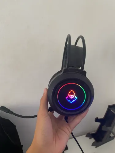Headset Gamer Mancer Crater V2, Rainbow, Drivers 50mm, Preto, MCR-CRT-RGB02