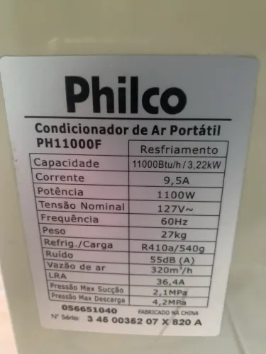 CONDICIONADOR DE AR PORTÁTIL- PHILCO