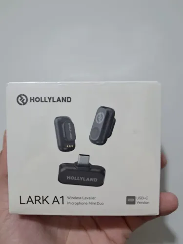 Microfone Lapela Sem Fio Hollyland Lark A1 Mini Duo USB-C - Lacrado