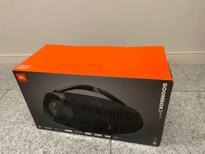 Caixa de som boombox 3 Wi-Fi JBL nova