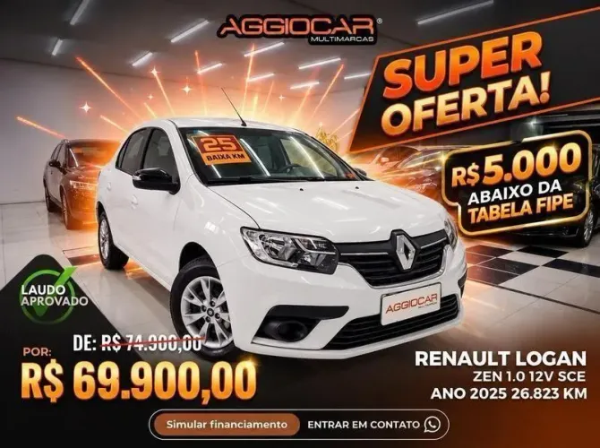 Renault Logan Zen Flex 1.0 12V 4P Mec. 2025