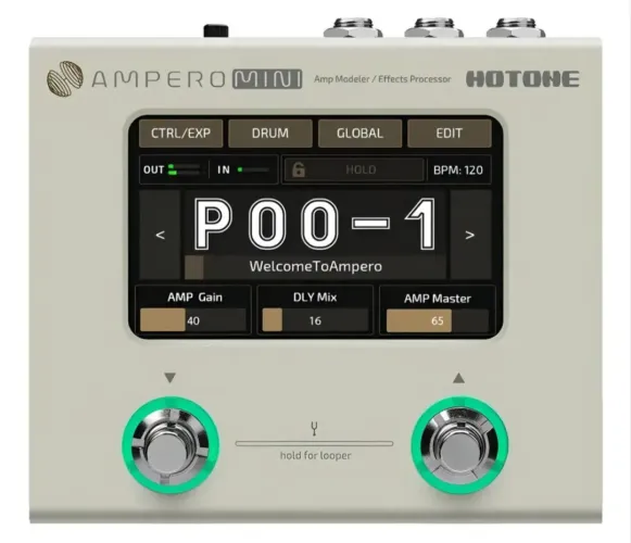 Pedaleira Hotone Ampero Mini Mp-50vn Cor Branco