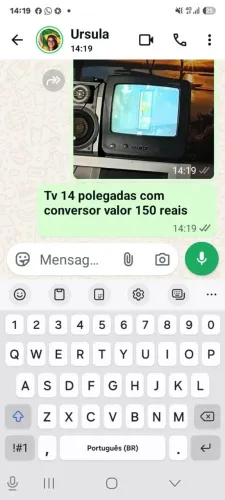 Tv 14 polegadas com conversor