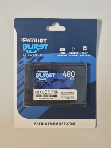 SSD 480GB Patriot Burst ELITE (Novo lacrado)