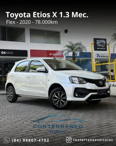 Toyota Etios X 1.3 Flex 16V 5P Mec. 2020