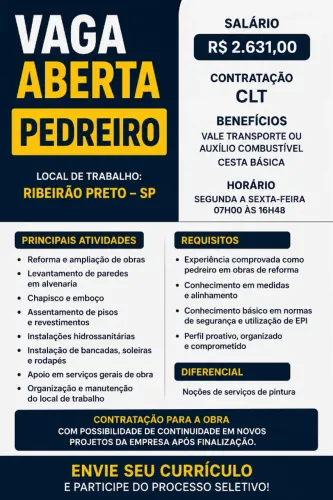 Pedreiro- Ribeirão Preto (USP)