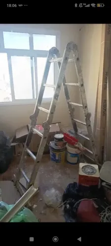 Escada Articulada Multifuncional 4x3 Alumínio - 12 Degraus (Várias Posições)