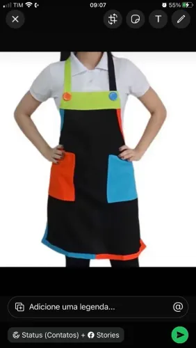 Avental para professor  infantil 