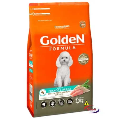 Golden Fórmula Cães Adultos Pequeno Porte Frango 3Kg