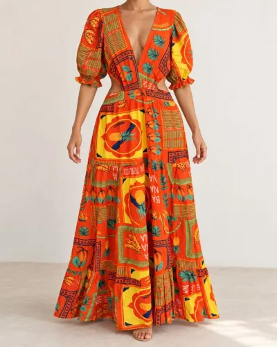 VESTIDO VERÃO LONGO USADO/EXCELENTE