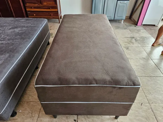 Cama unibox nova colchão pedra