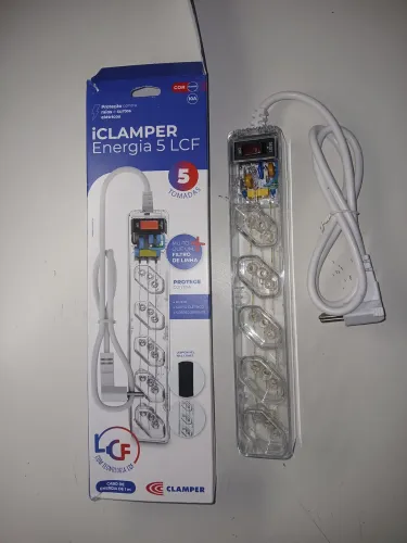 Filtro de Linha 5 Tomadas Bivolt iCLAMPER