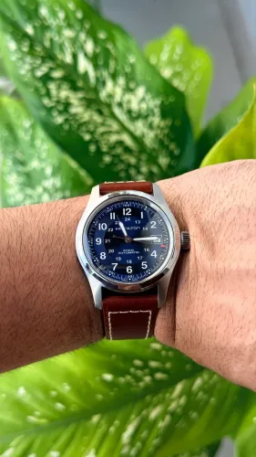 HAMILTON Khaki Field Automático Blue Dial NOVO/SEM USO