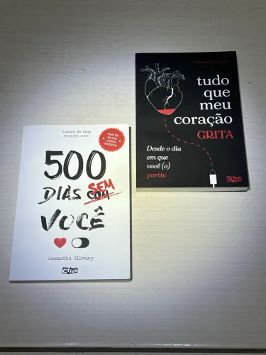 Vendo livros 500 dias sem você e Tudo que meu coração grita desde o dia que você partiu