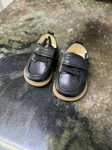 Sapato em couro baby preto - Nº 15 - novo