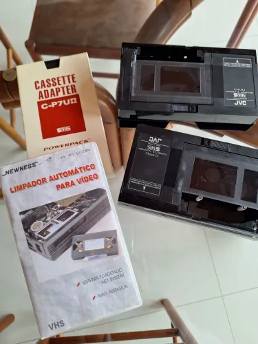 FITAS VHS, Adaptadores  e limpador.automático para video