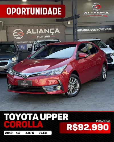 Toyota Corolla GLI Upper 1.8 Flex 16V Aut. 2018