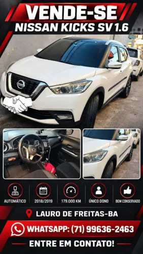Nissan Kicks SV 1.6 16V Flexstar 5P Aut. 2019