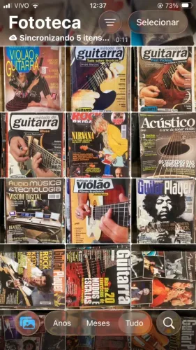 Lote 96 revistas Guitar Player Cover Guitarra Baixo Acústico Diapasón 