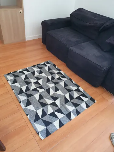 Tapete Geométrico Mosaico 1m x 1,30m com fundo emborrachado