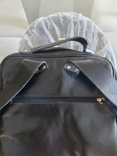 Bolsa para Notebook em Couro Preta - Nova - Elegante e Profissional