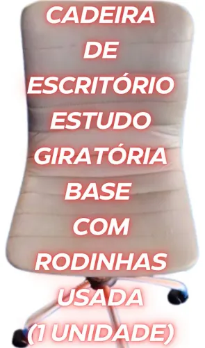 Cadeira Giratória Base com Rodinhas 