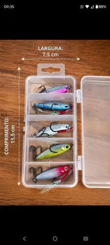 Micro jig de pesca 10g com garateia e suporte Hook /kit com 5 unidadesk