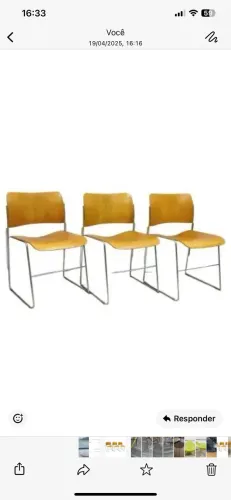 Cadeira designer David rowland ferro e Carvalho
