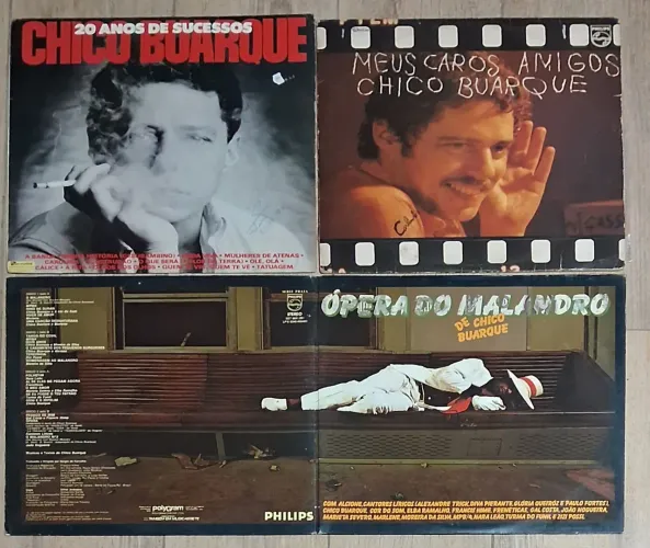 3 Discos de Vinil Chico Buarque