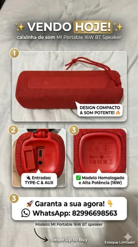 Caixa de som mi portable 16w BT speaker 
