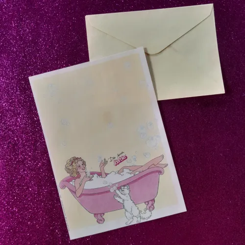 Barbie Papel de carta antigo Barbie ano 1986
