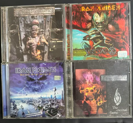 Lote 4 CDs originais Iron Maiden rock colecionador