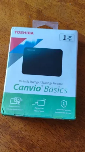 HD Externo Toshiba 1TB USB 3.0 - NOVO (Caixa aberta apenas para conferir)