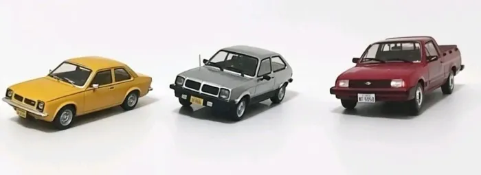 3 miniatura família Chevette loose