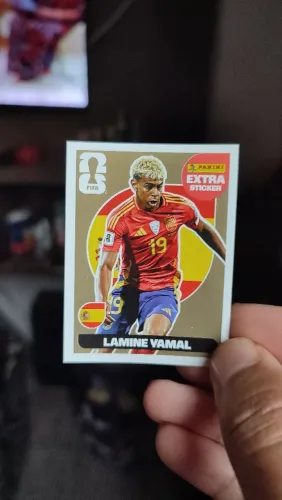Figurinha Lamine Yamal Ouro Extra Sticker