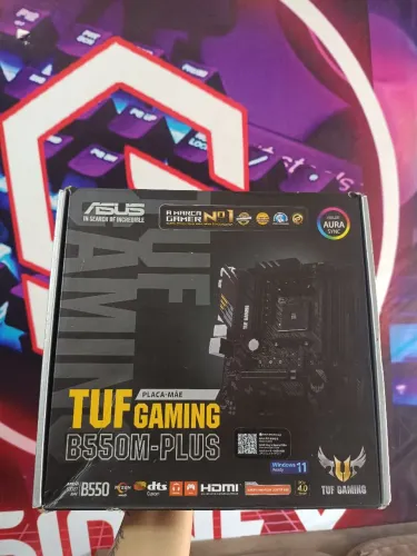 PLACA MÃE TUF GAMING B550M-PLUS NOVA- COM GARANTIA 