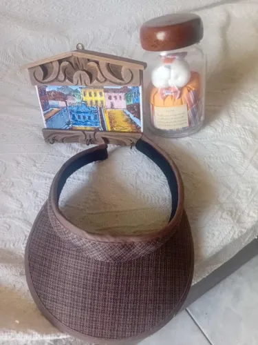 R$40 Porta chaves/Pote/Viseira.