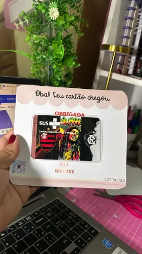 Cartão do Sus personalizado