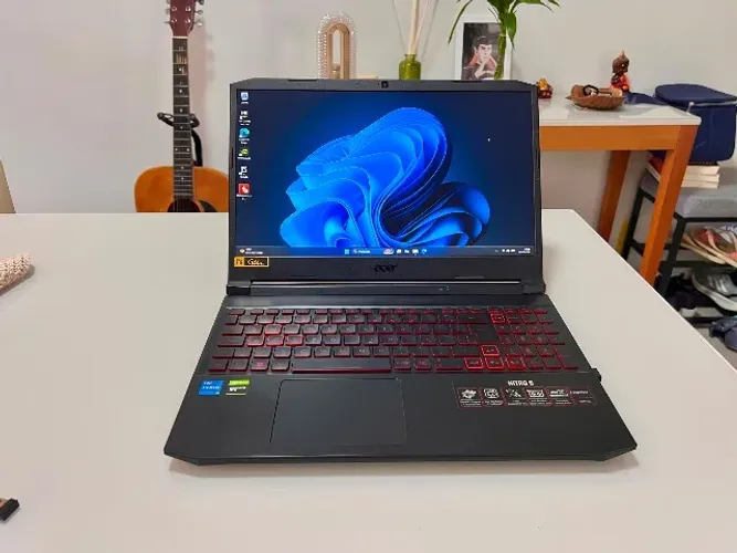 Acer Nitro 5 i5 11 11260h + GTX 1650 + 8gb 3200mhz + 512 SSD m2 em excelente estado