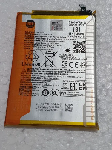 Bateria Original Xiaomi BN5Q Redmi 13C / Poco C65 Testada