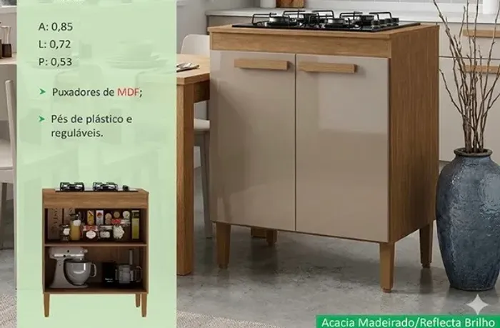 Balcão com Cooktop Lídia